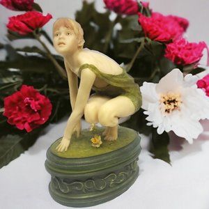 Spring Elf Lidded Trinket Box - 4 Seasons  - Michael Talbot by Flambro